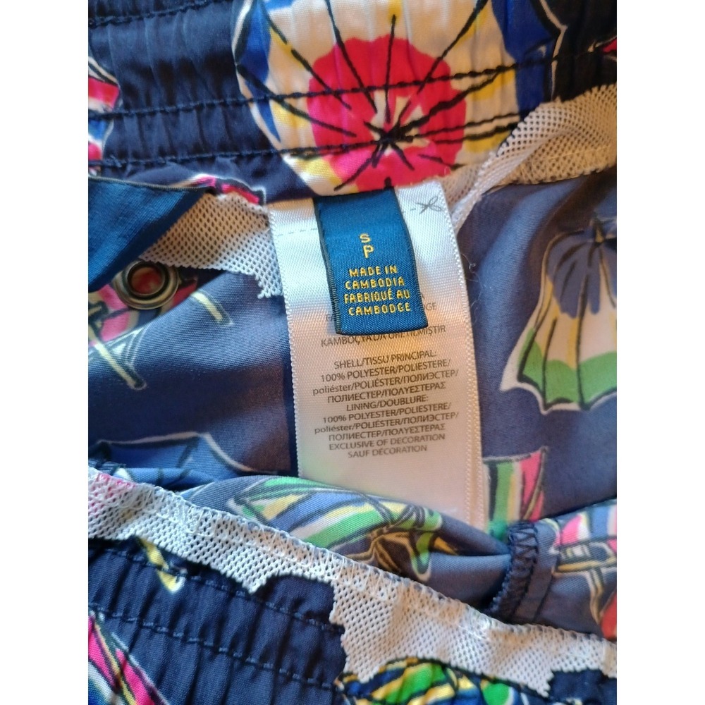 NWT Polo Golf Ralph Lauren Umbrella Swim Trunks Colorful Navy, Sz Small READ - Picture 8 of 12